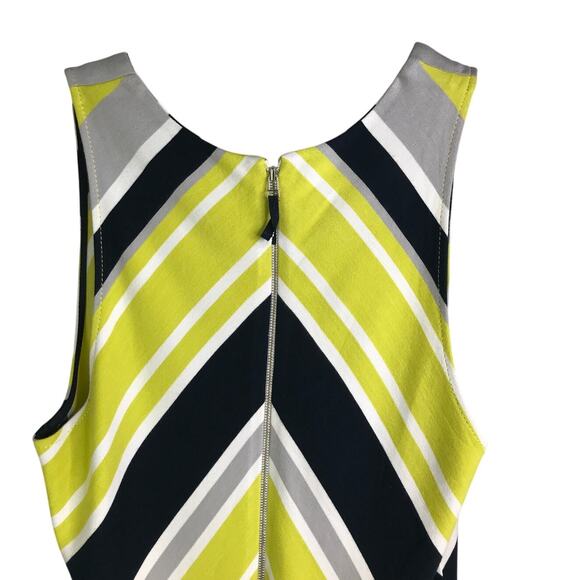 Banana Republic Dress Womens 6P Multi Color Milly Collection Sleeveless Striped - Picture 5 of 6
